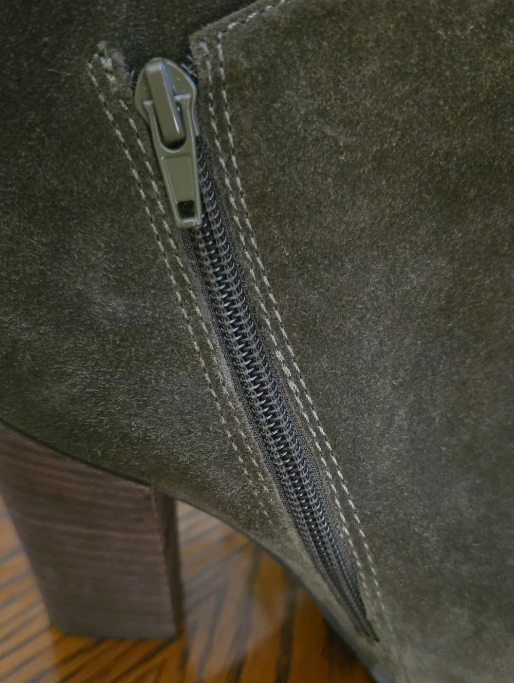 GUESS Olive Suede Leather Heeled Boots